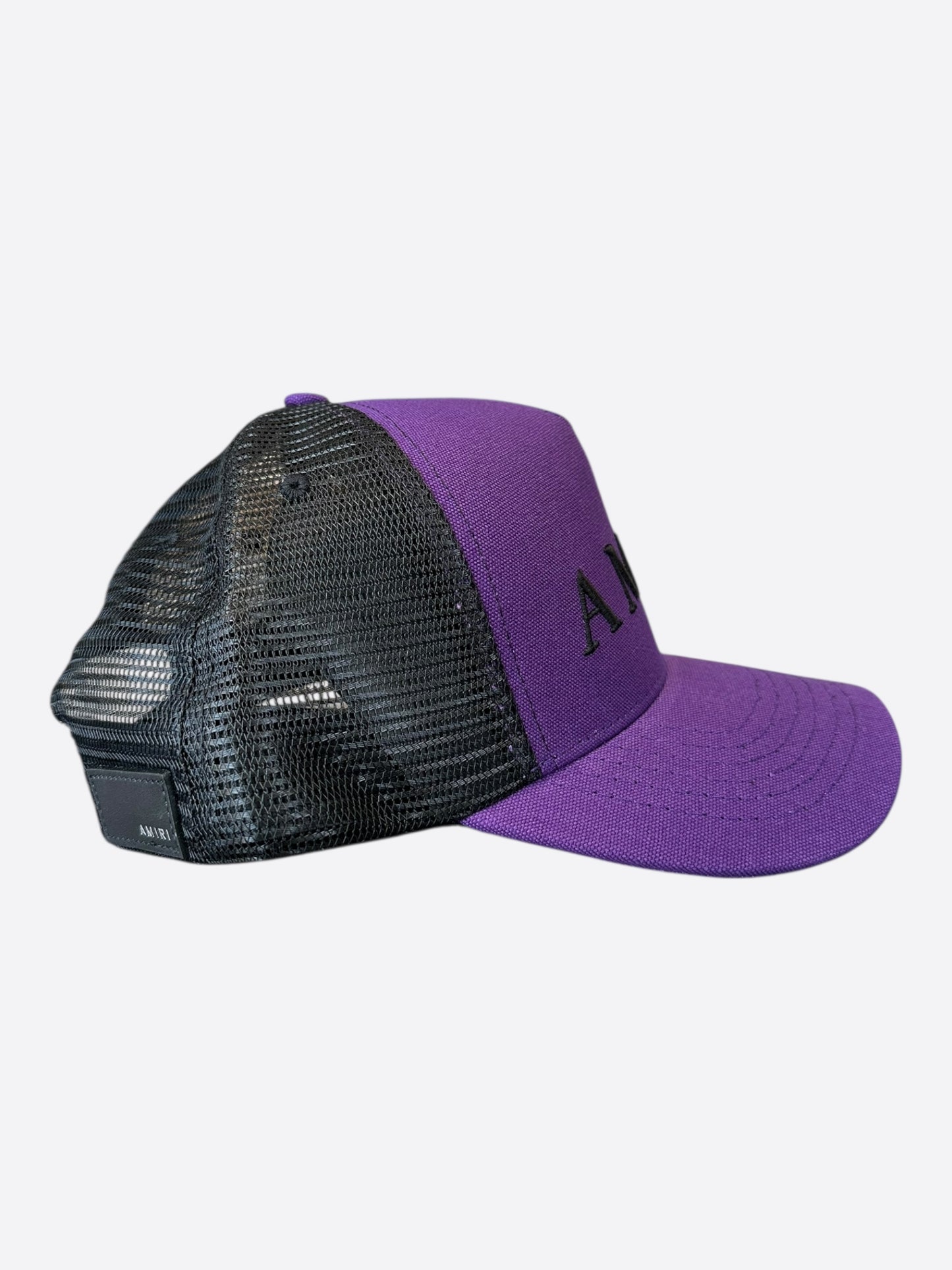 Amiri Purple & Black Logo Trucker Hat