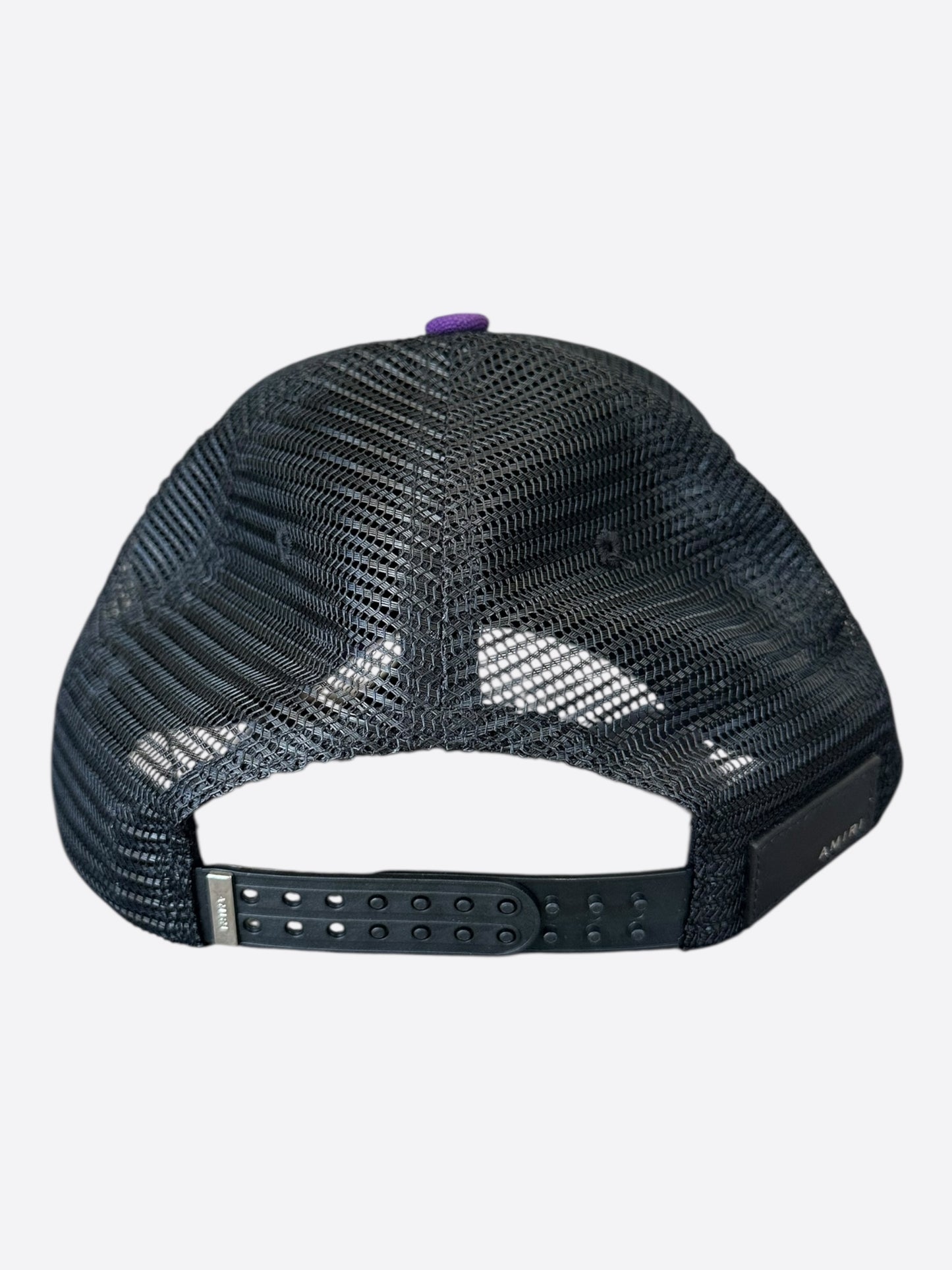 Amiri Purple & Black Logo Trucker Hat