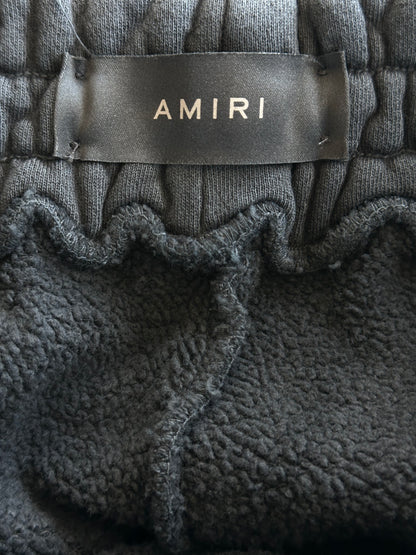 Amiri Black & White Tiger Logo Shorts