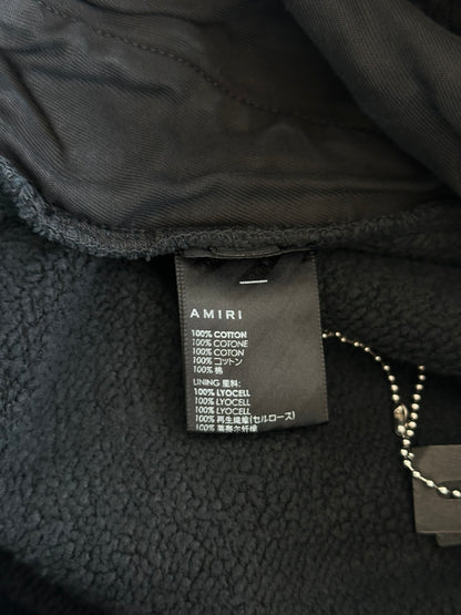 Amiri Black & White Tiger Logo Shorts