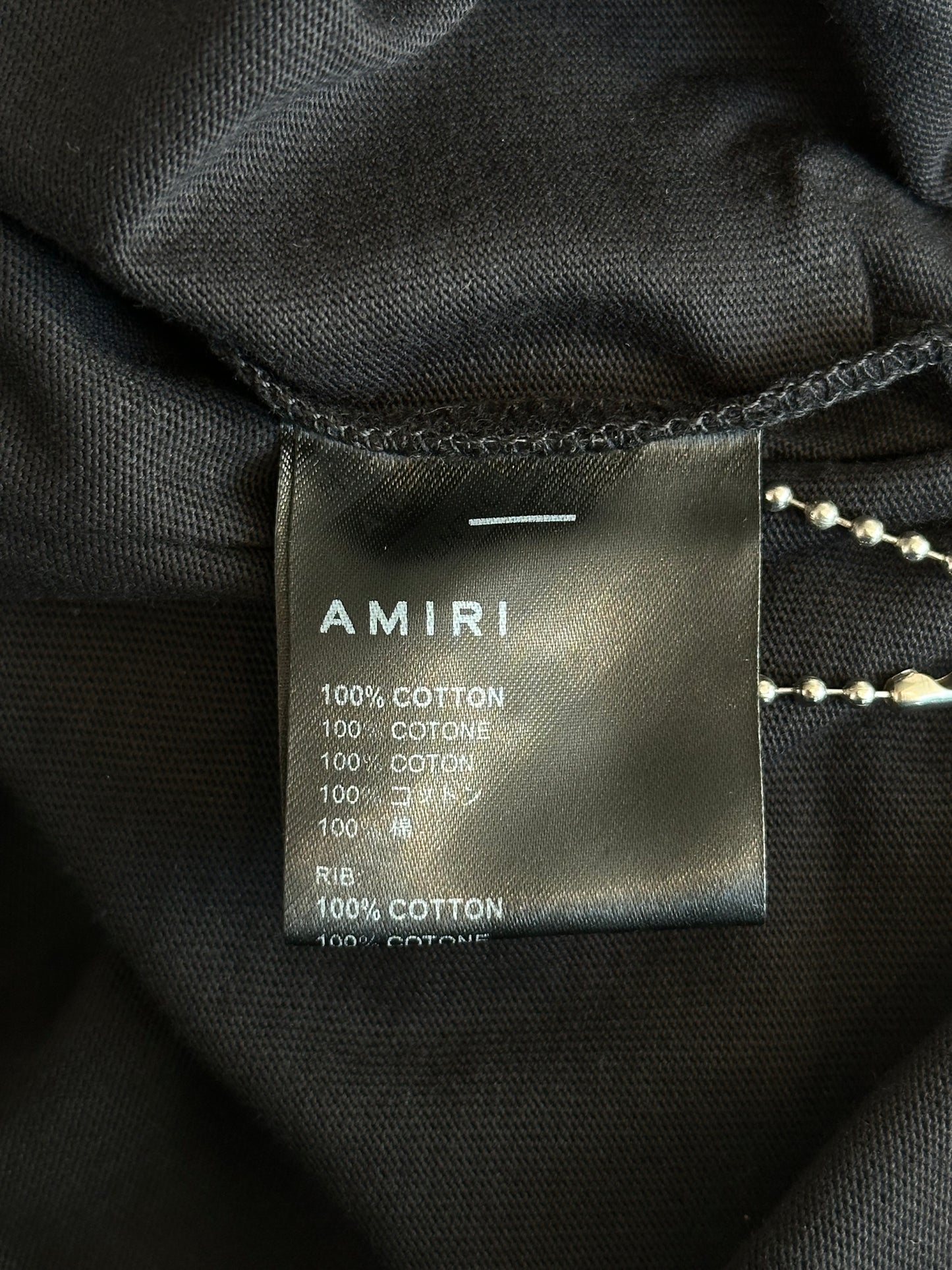 Amiri Black & White Resort Club Graphic T-Shirt