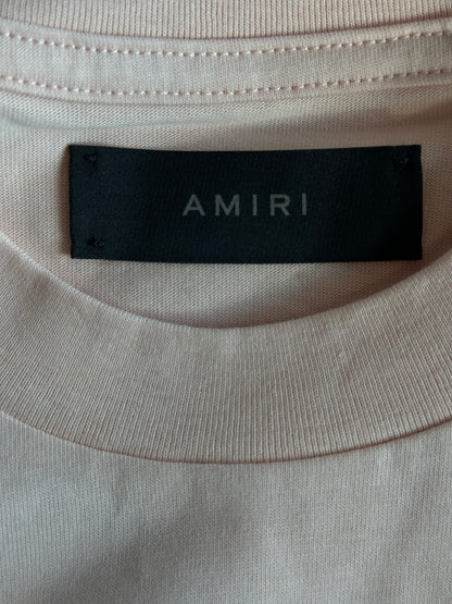 Amiri Cream & Black Core Logo T-Shirt