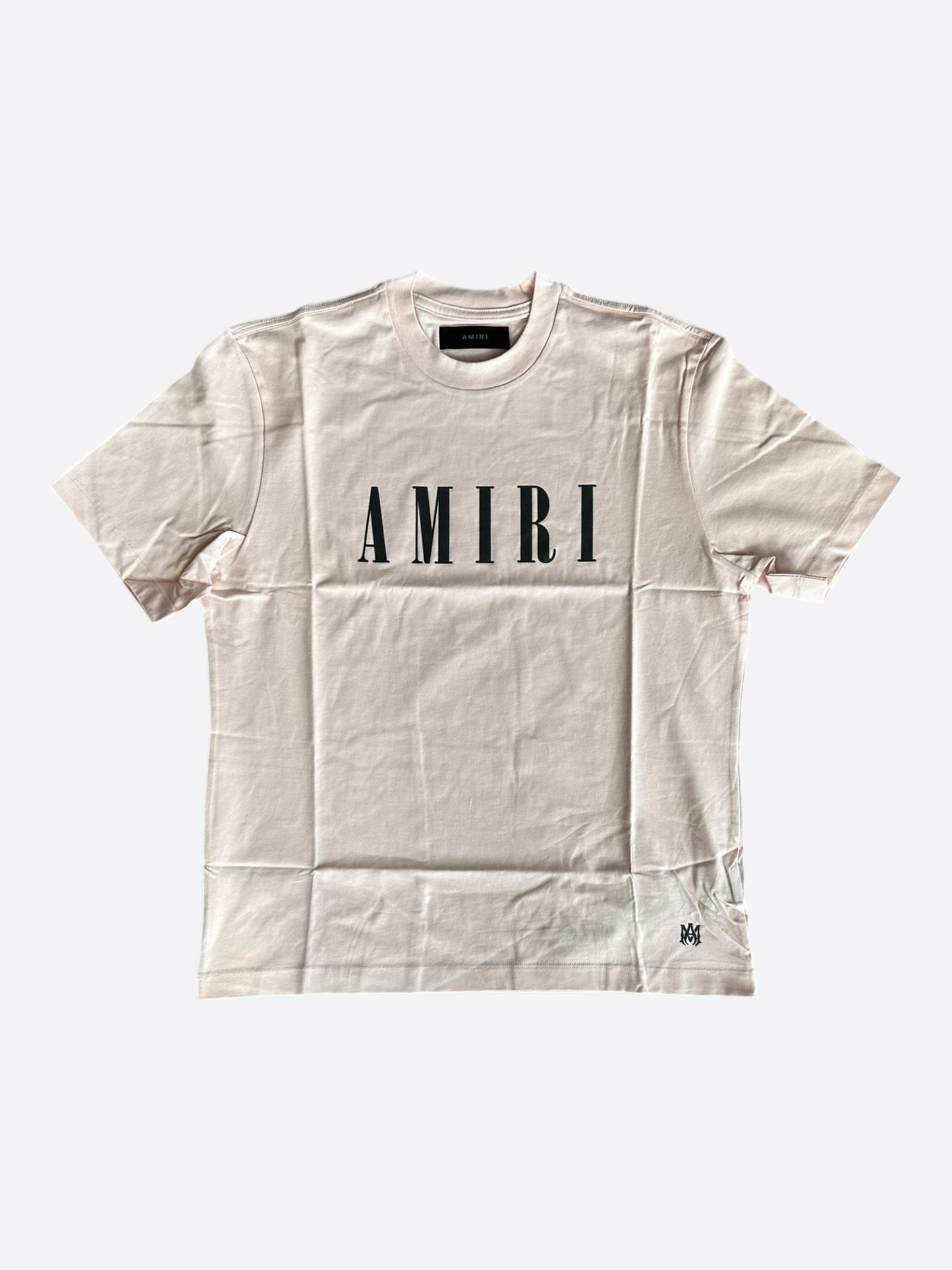 Amiri Cream & Black Core Logo T-Shirt