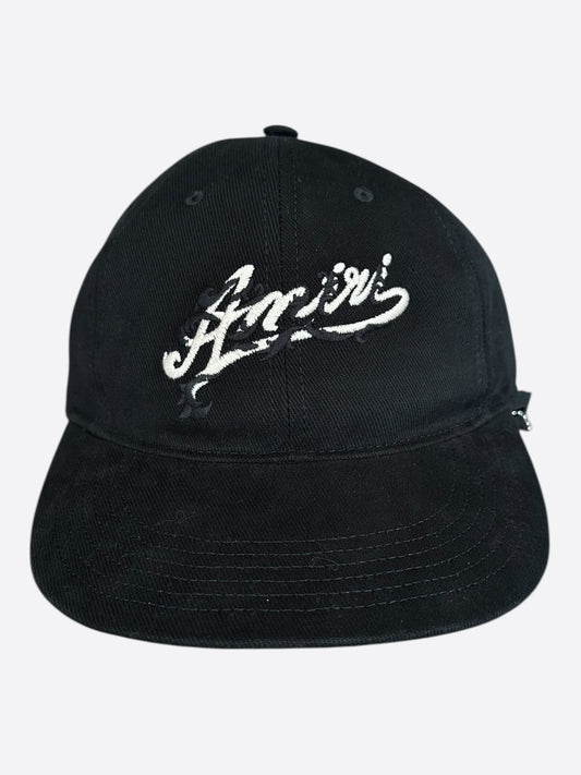 Amiri Black & White Baroque Logo Hat