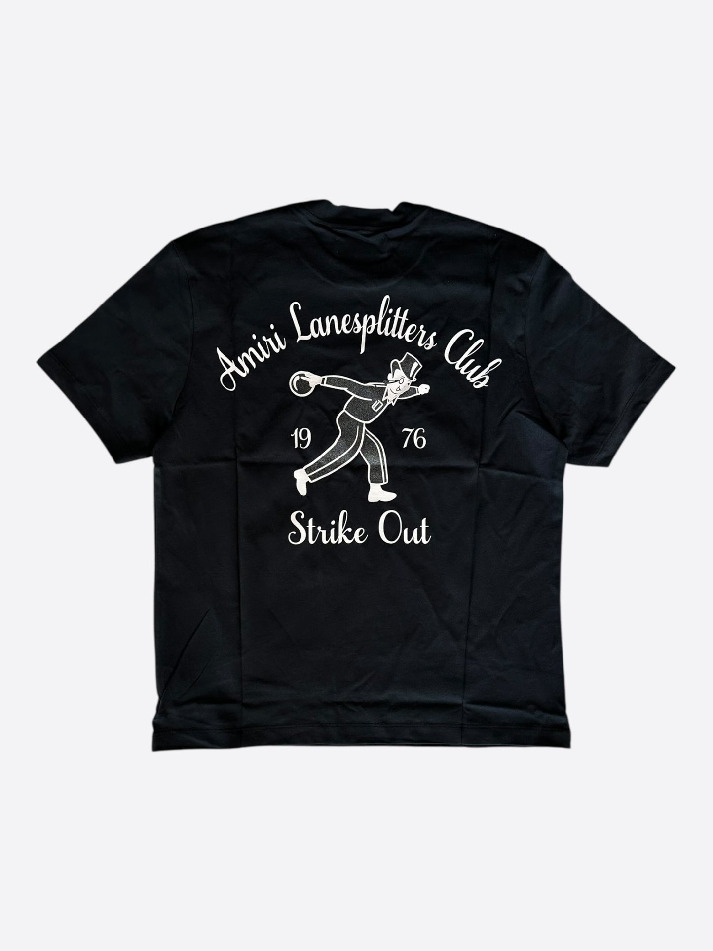 Amiri Black & White Lanesplitters Graphic T-Shirt