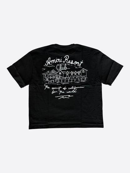 Amiri Black & White Resort Club Graphic T-Shirt