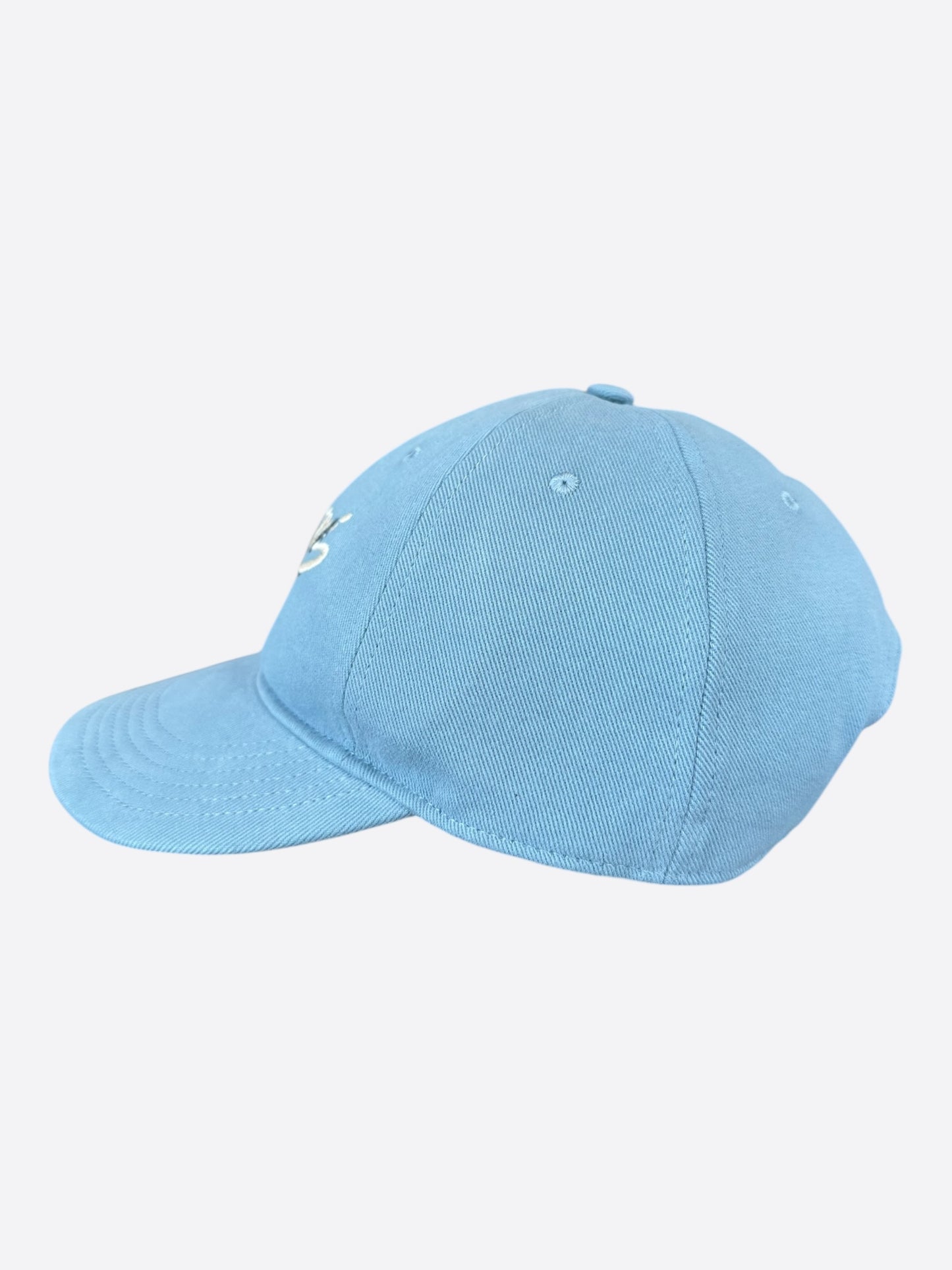 Amiri Blue & White Baroque Logo Hat