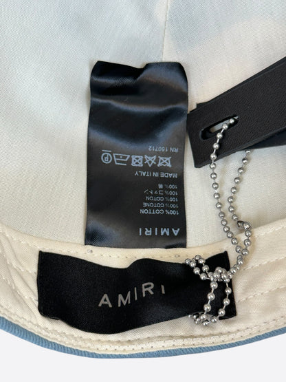Amiri Blue & White Baroque Logo Hat