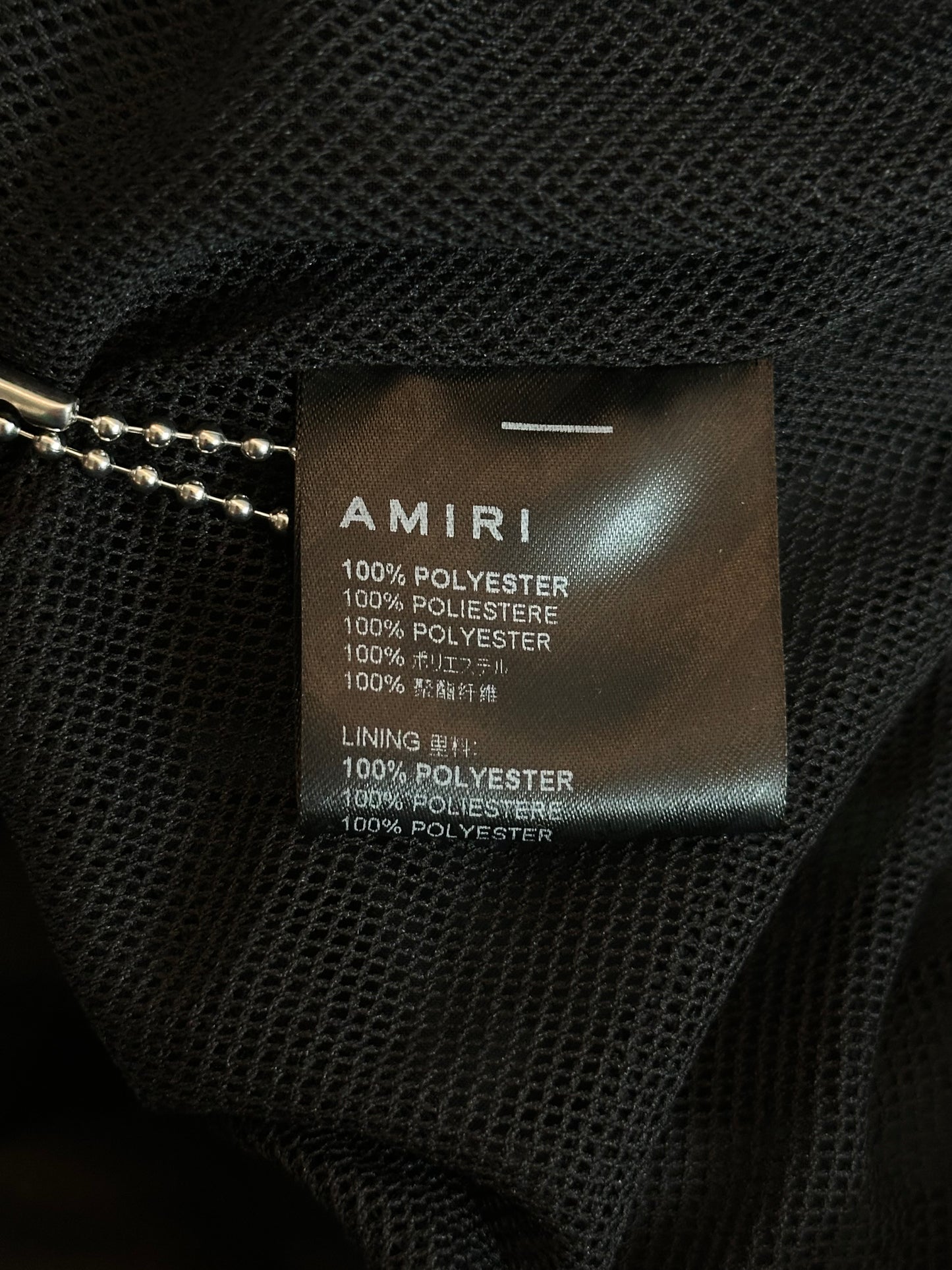 Amiri Black & White Stack Logo Swimshorts