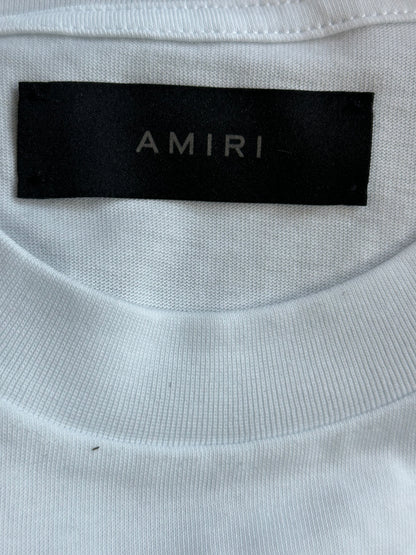 Amiri White & Blue Watercolor MA Bar Logo T-Shirt