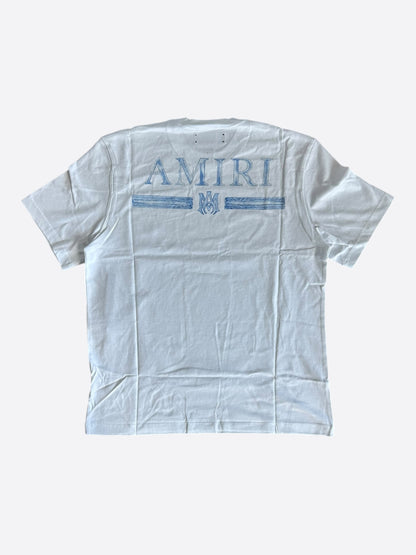 Amiri White & Blue Watercolor MA Bar Logo T-Shirt