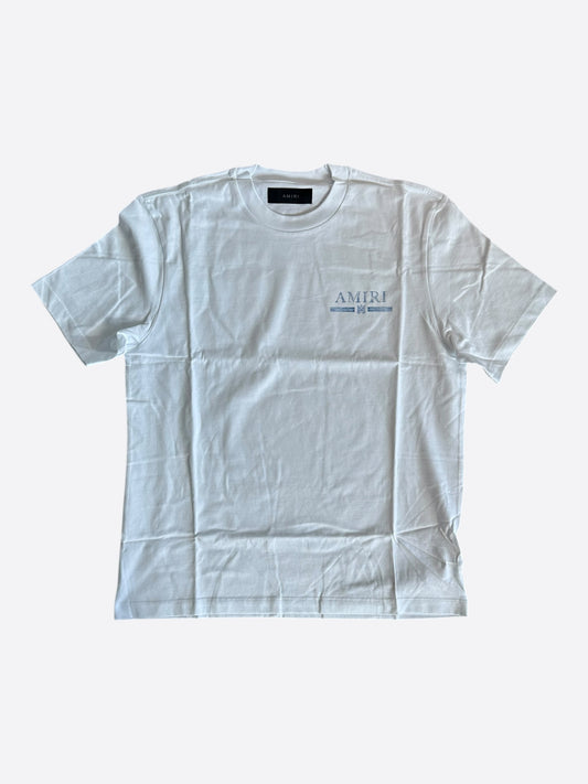 Amiri White & Blue Watercolor MA Bar Logo T-Shirt