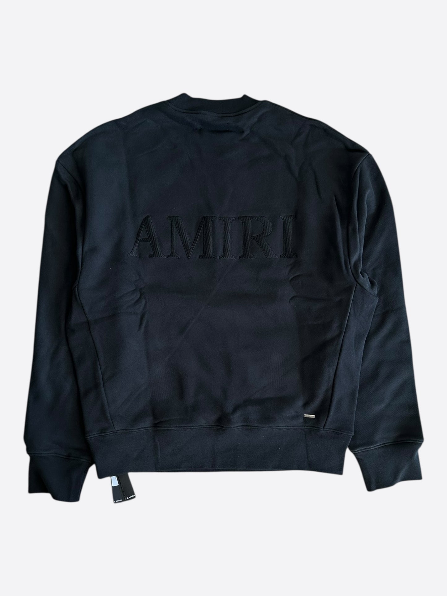 Amiri Black Embroidered Core Logo Hoodie