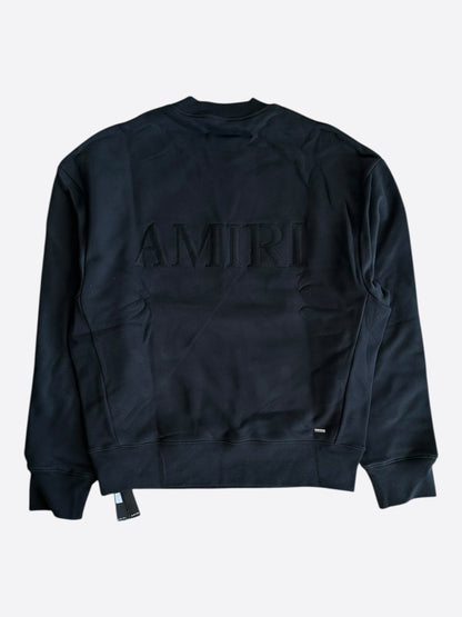 Amiri Black Embroidered Core Logo Hoodie
