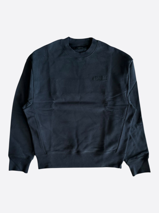 Amiri Black Embroidered Core Logo Hoodie