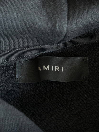 Amiri Black & White Cherub Logo Hoodie
