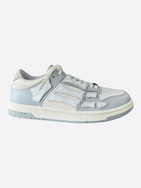 Amiri Grey & White Skel Low Top Sneakers
