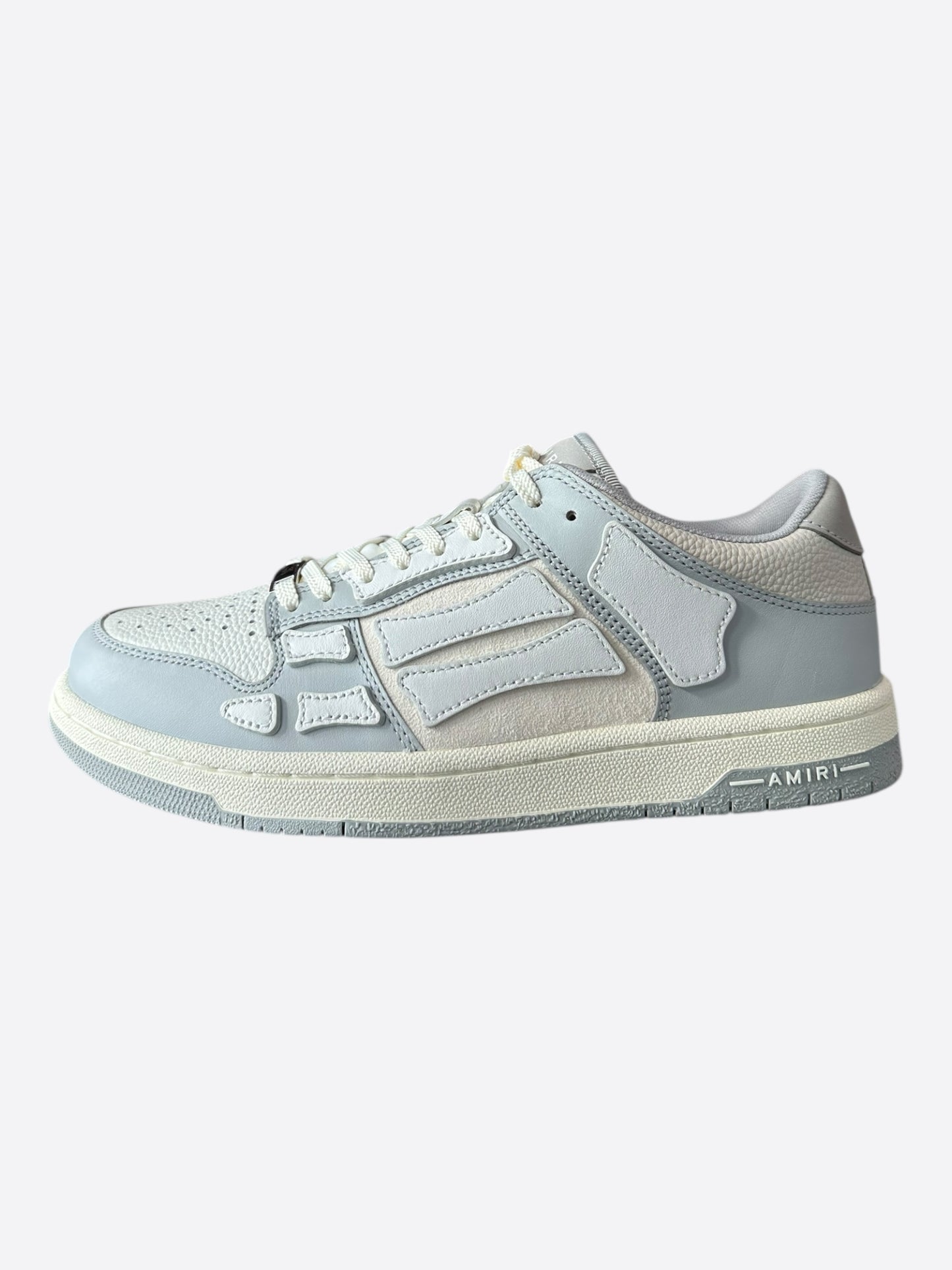 Amiri Grey & White Skel Low Top Sneakers