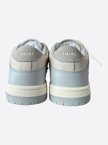 Amiri Grey & White Skel Low Top Sneakers