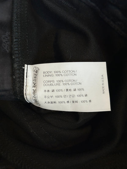 Chrome Hearts Black & Blue Cross Patch Carpenter Pants