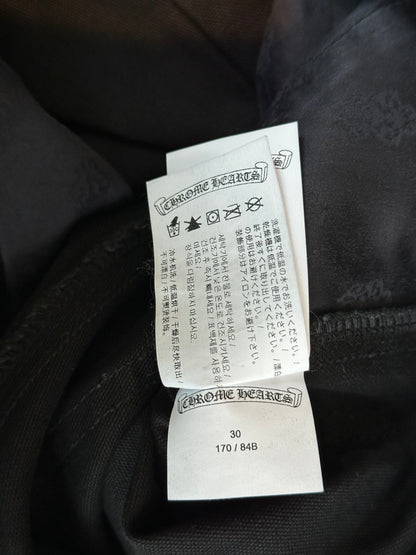 Chrome Hearts Black & Blue Cross Patch Carpenter Pants