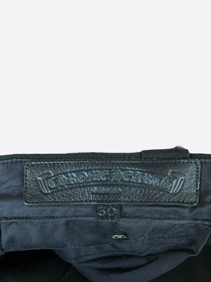 Chrome Hearts Black & Blue Cross Patch Carpenter Pants