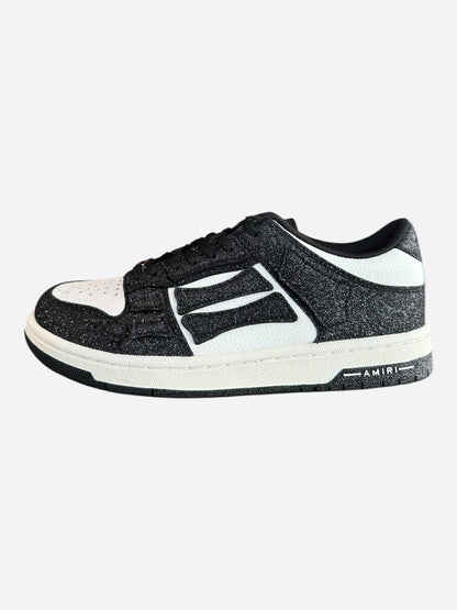 Amiri Black Crystal Skel Low Top Women's Sneakers