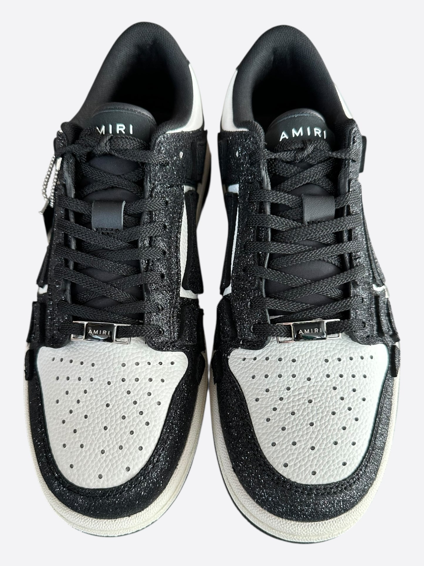 Amiri Black Crystal Skel Low Top Women's Sneakers