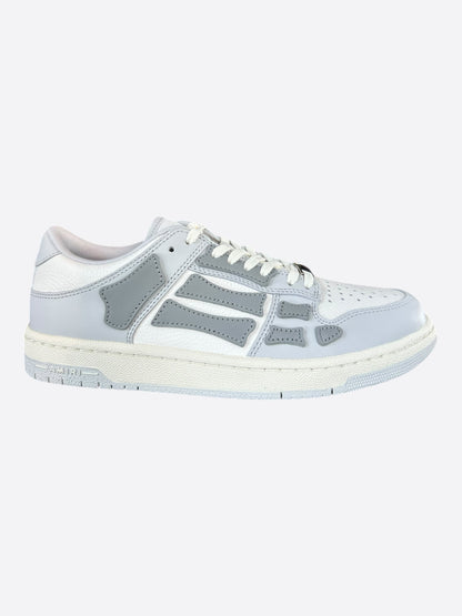 Amiri Grey & White Skeleton Women's Low Top Sneakers