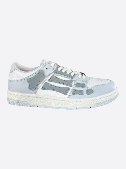 Amiri Grey & White Skeleton Women's Low Top Sneakers