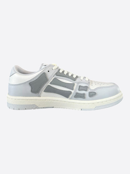 Amiri Grey & White Skeleton Women's Low Top Sneakers
