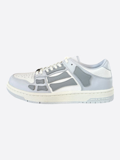 Amiri Grey & White Skeleton Women's Low Top Sneakers