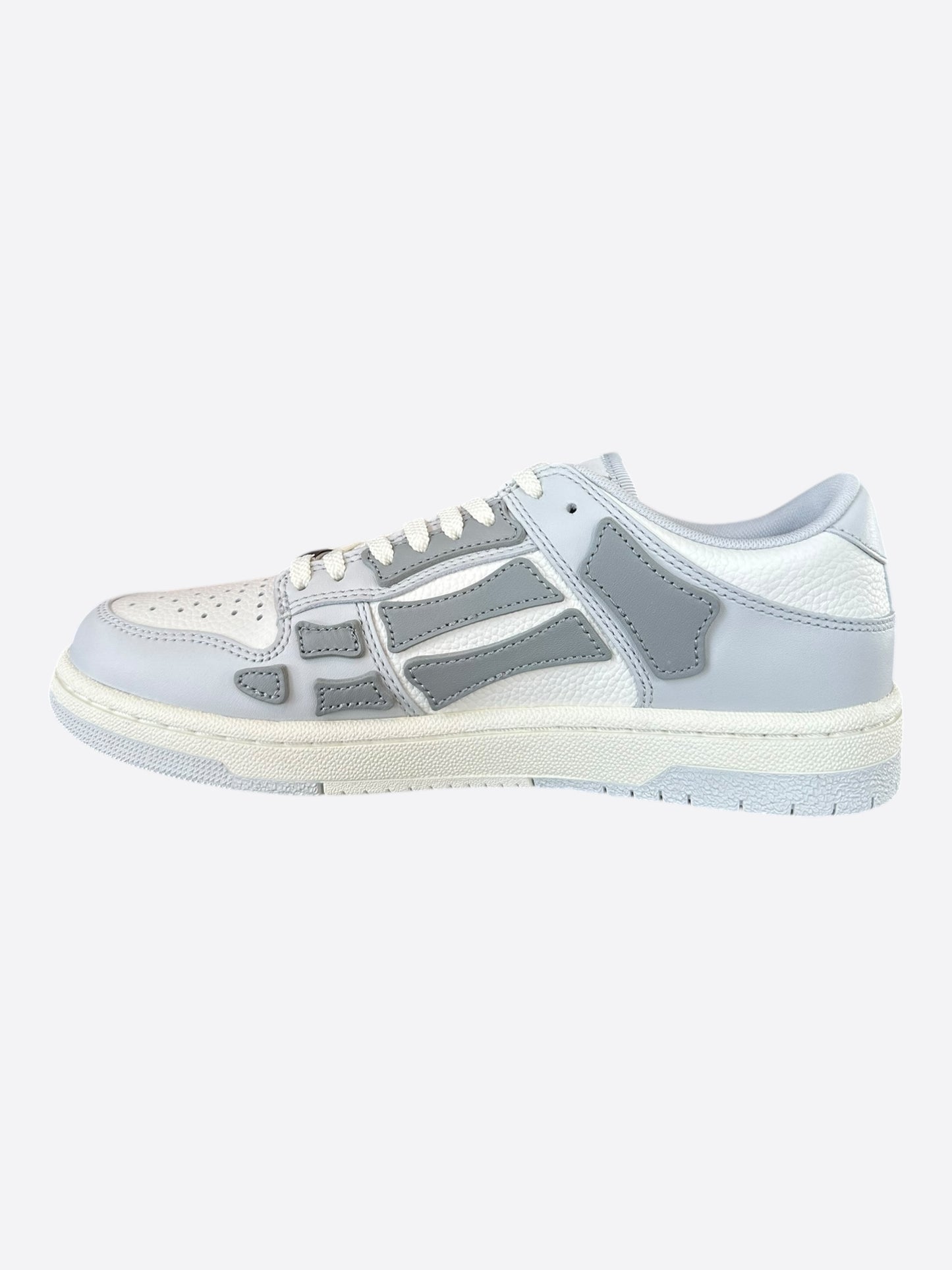 Amiri Grey & White Skeleton Women's Low Top Sneakers