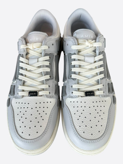 Amiri Grey & White Skeleton Women's Low Top Sneakers