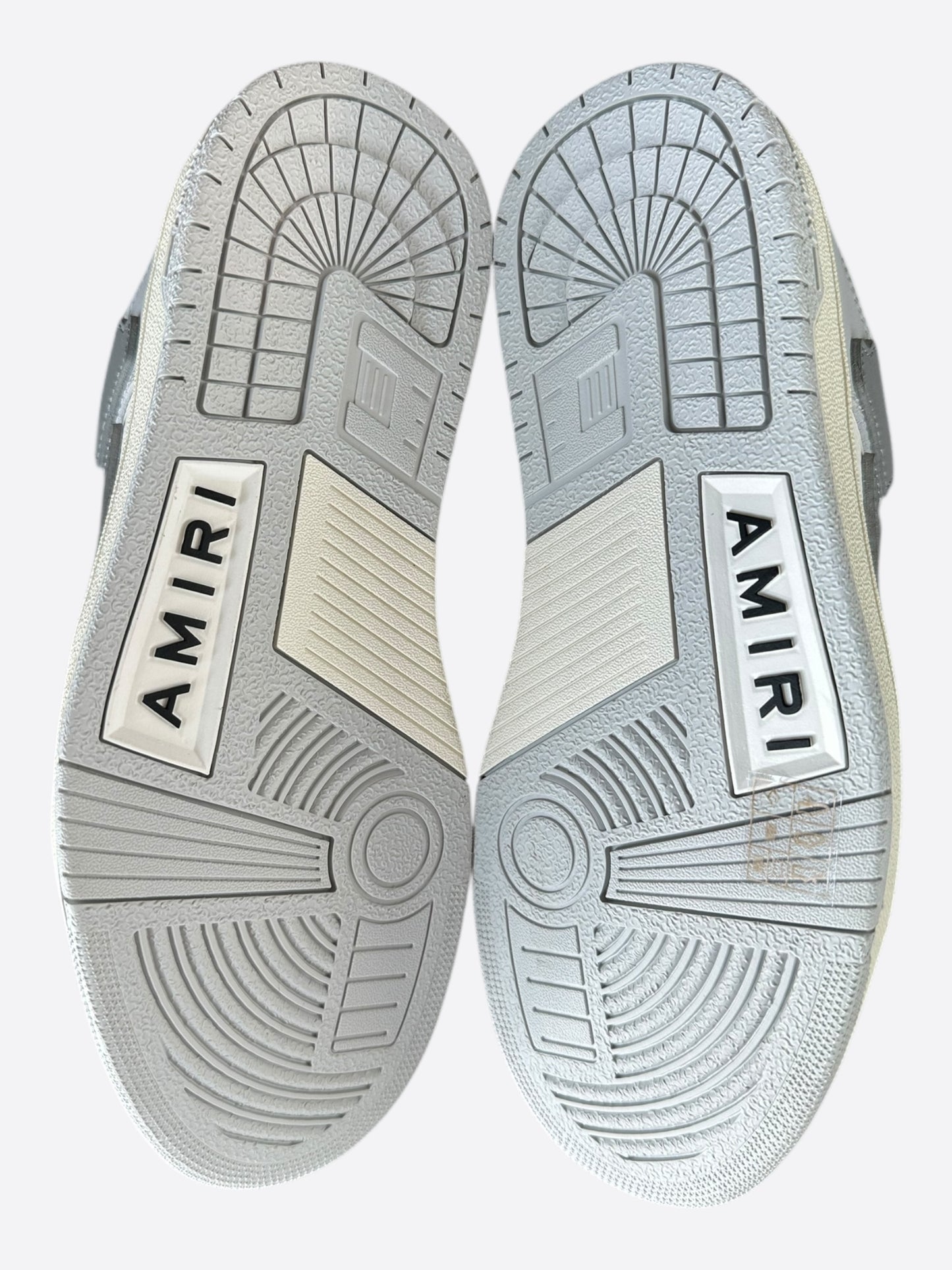 Amiri Grey & White Skeleton Women's Low Top Sneakers