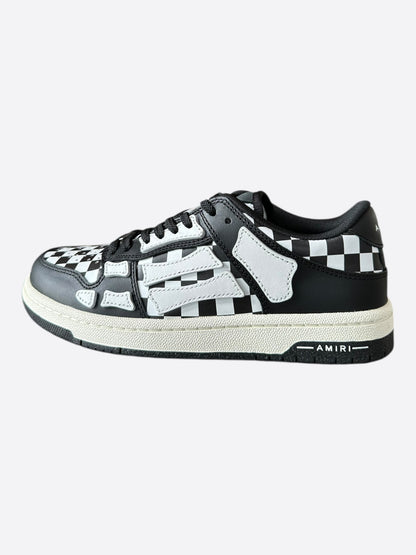Amiri Black & White Checkered Skel Low Top Women's Sneakers
