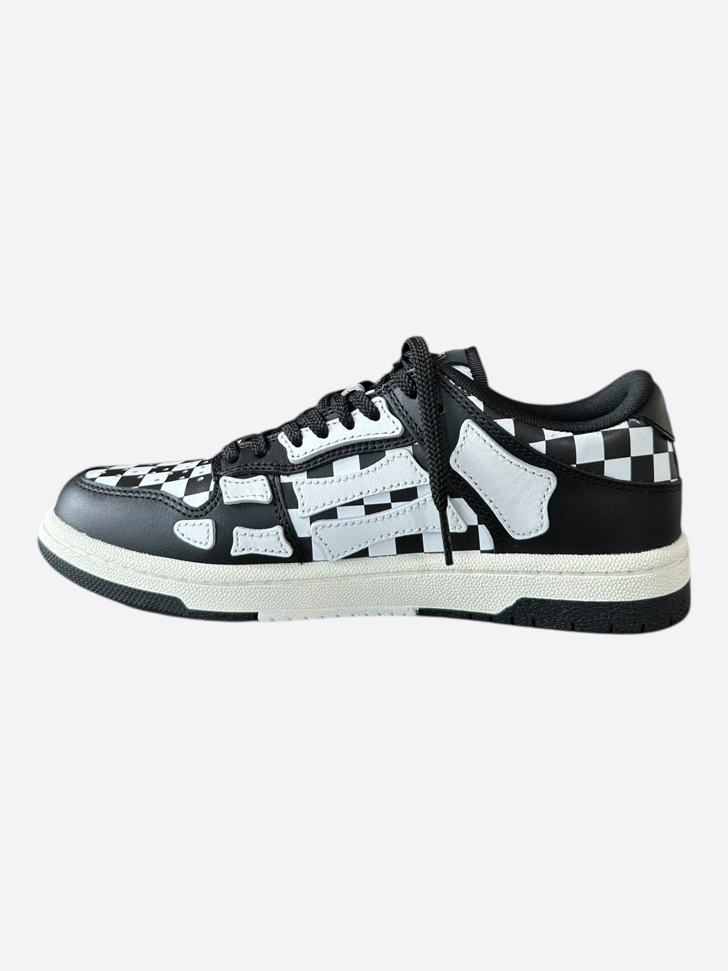 Amiri Black & White Checkered Skel Low Top Women's Sneakers