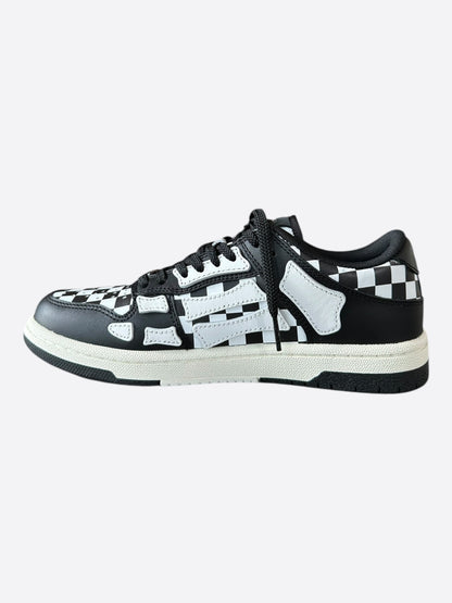 Amiri Black & White Checkered Skel Low Top Women's Sneakers