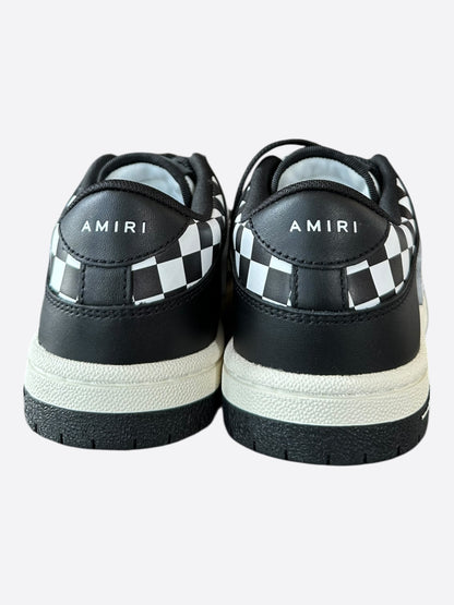 Amiri Black & White Checkered Skel Low Top Women's Sneakers