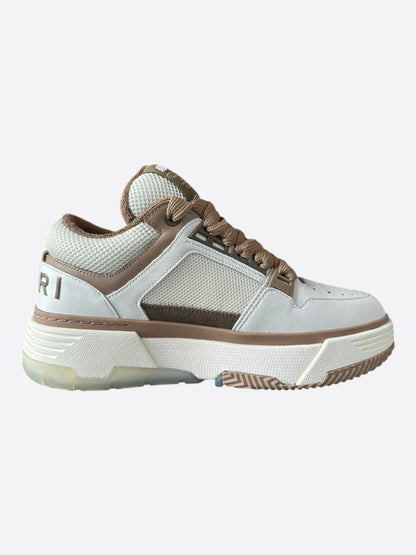 Amiri White & Brown MA-1 Women's Low Top Sneakers