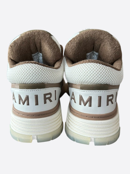 Amiri White & Brown MA-1 Women's Low Top Sneakers