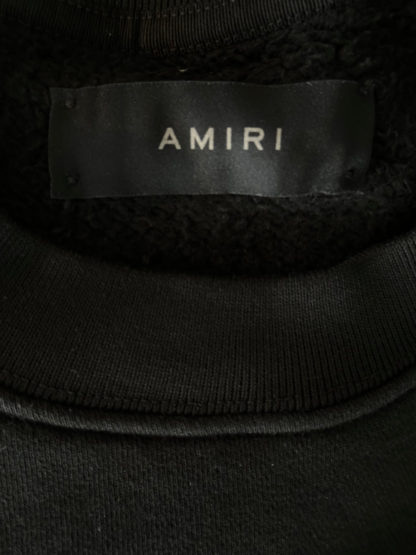 Amiri Black & White Hockey Logo Sweater