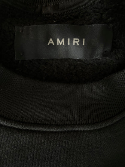 Amiri Black & White Hockey Logo Sweater