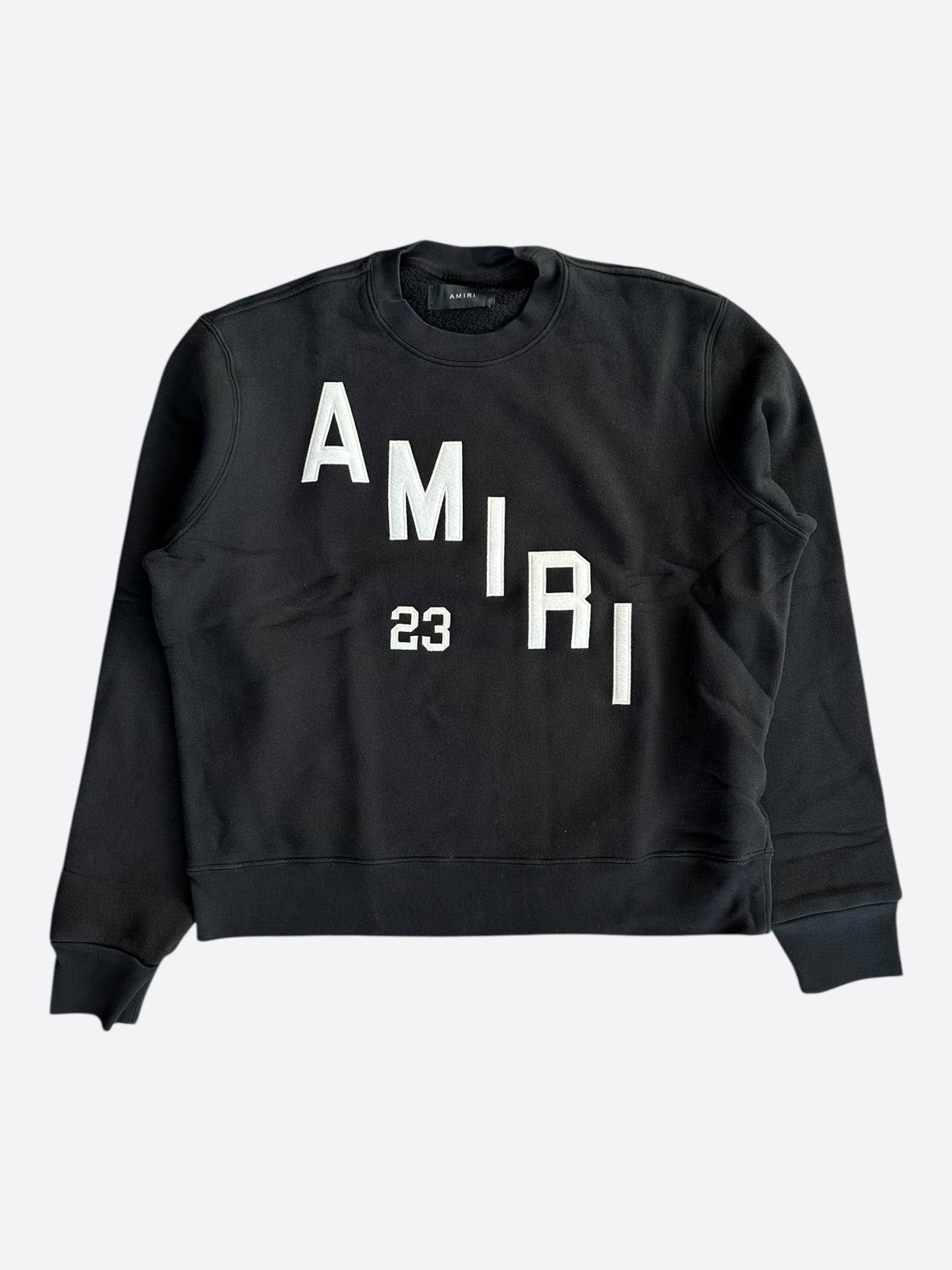 Amiri Black & White Hockey Logo Sweater