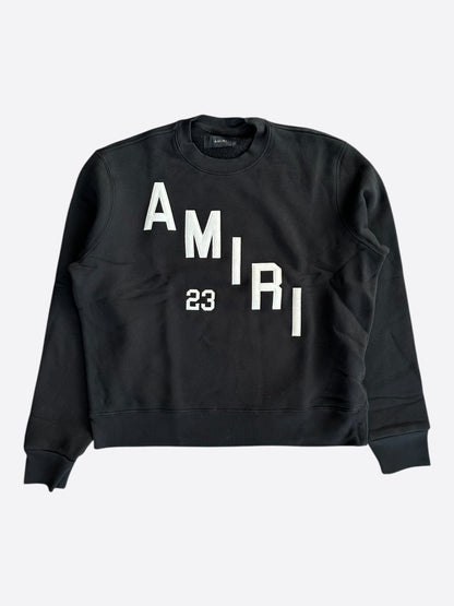 Amiri Black & White Hockey Logo Sweater