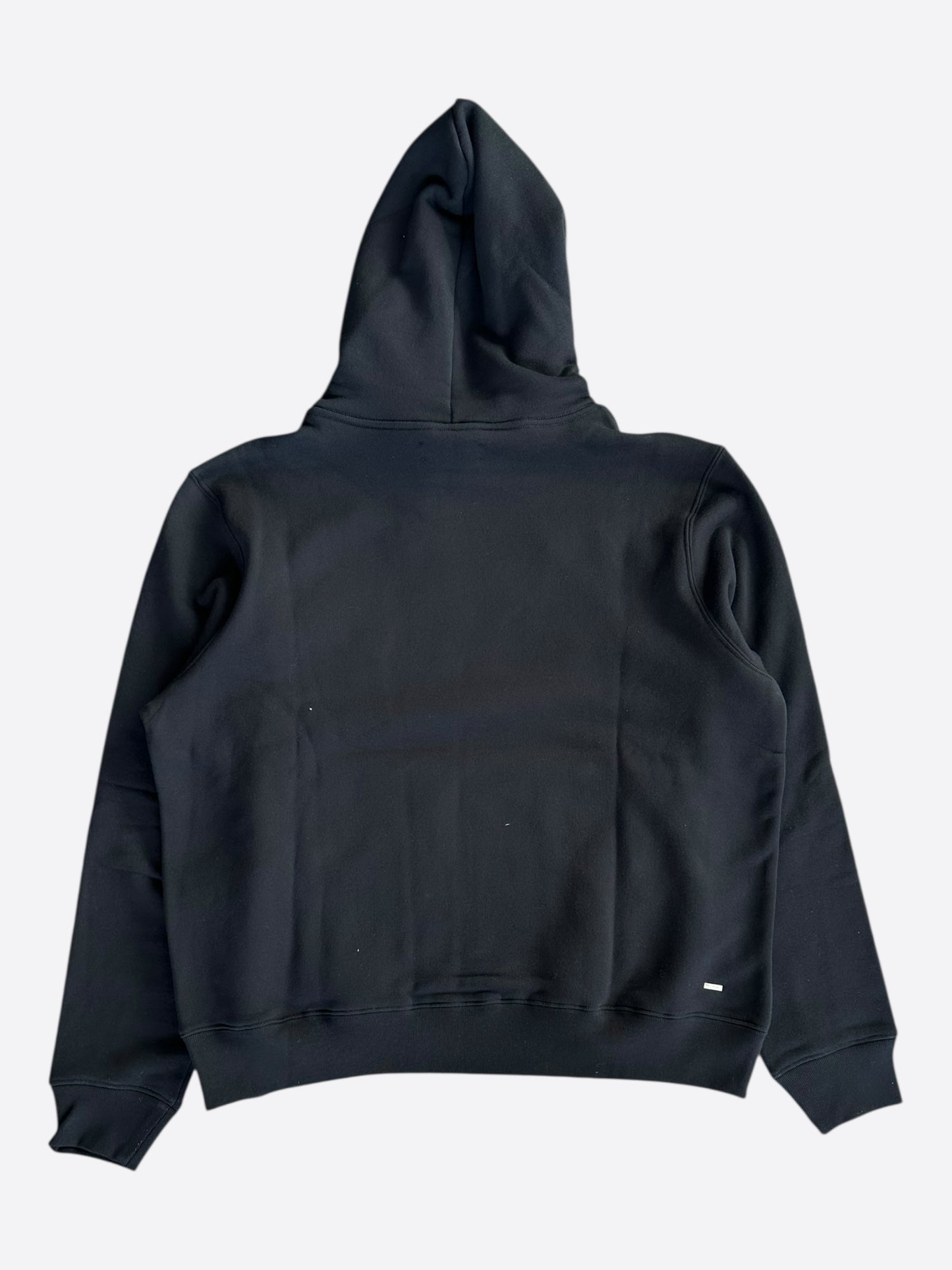 Amiri Black & White Embroidered Dragon Logo Hoodie