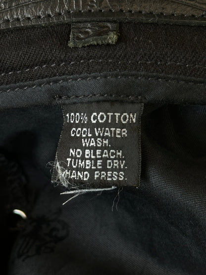 Chrome Hearts Black Fleur Cargo Pants