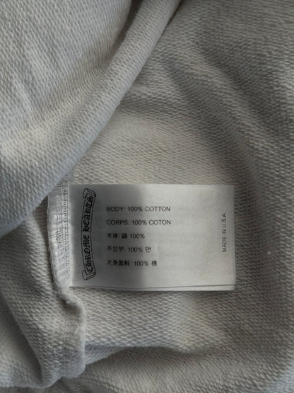 Chrome Hearts White & Black Cross Jacquard Horseshoe Logo Hoodie