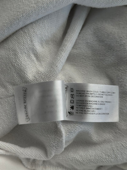 Chrome Hearts White & Black Cross Jacquard Horseshoe Logo Hoodie