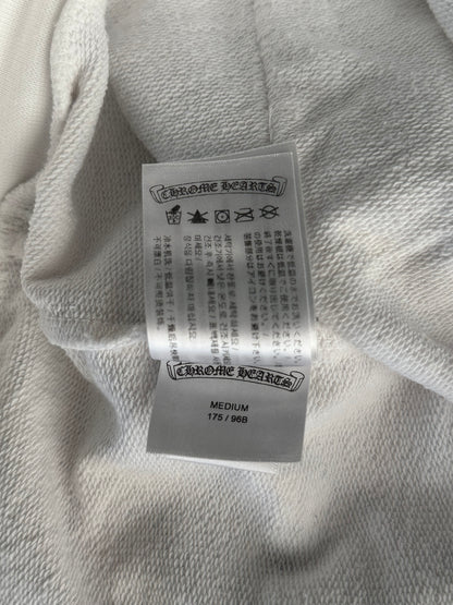 Chrome Hearts White & Black Cross Jacquard Horseshoe Logo Hoodie